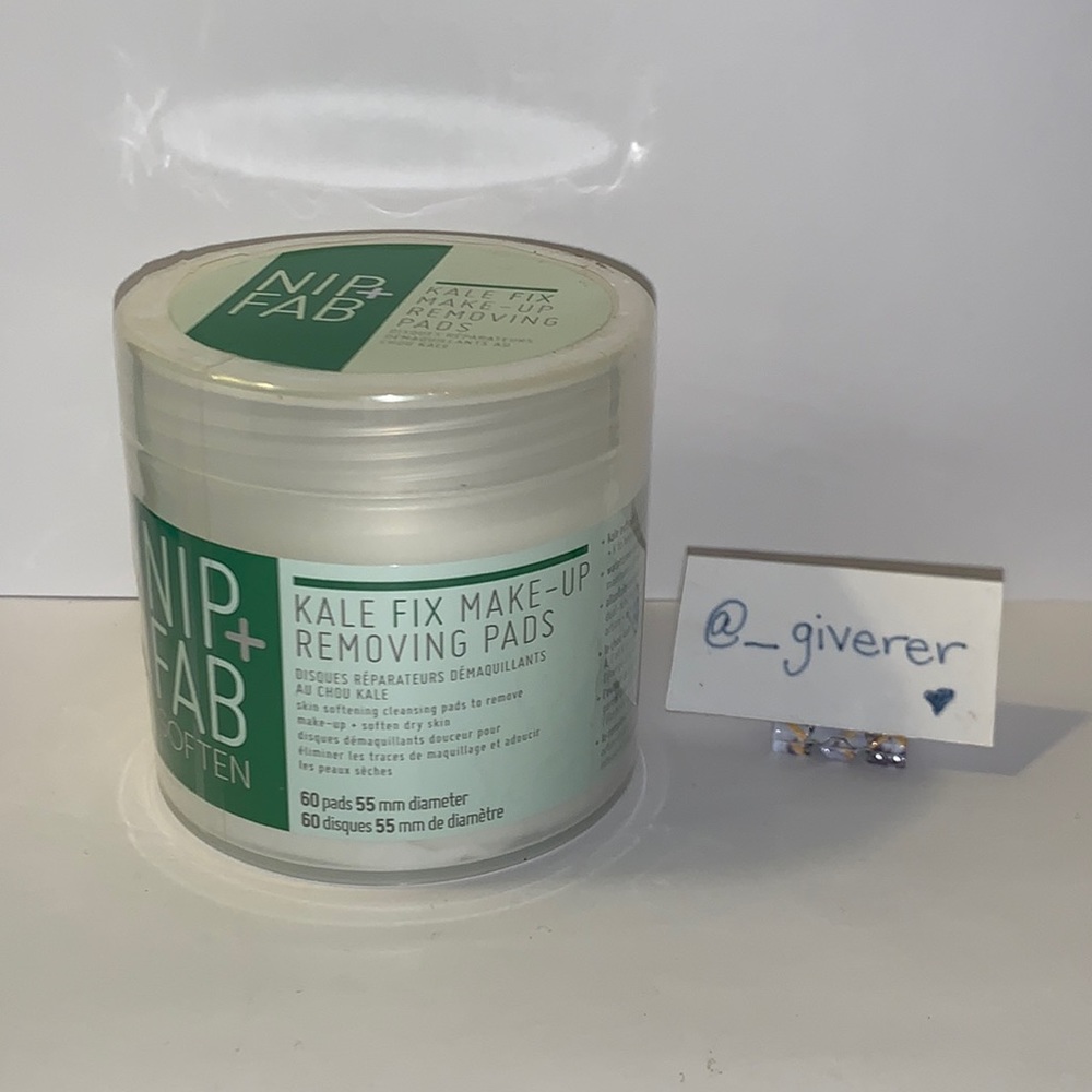 Sealed Kale Fix Make-Up Removing Pads Nip+Fab
